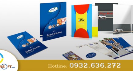 In Folder - In Bìa đựng hồ sơ - Bìa Sơ mi - in offset - in giá rẻ - tp hcm. In Folder giấy B300, cán mờ mặt ngoài, 500 cái 5600 đ/cái, 1000 cái 3300 đ/cái